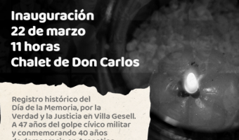 MUESTRA FOTOGRFICA POR EL 24 DE MARZO EN EL CHALET DE DON CARLOS